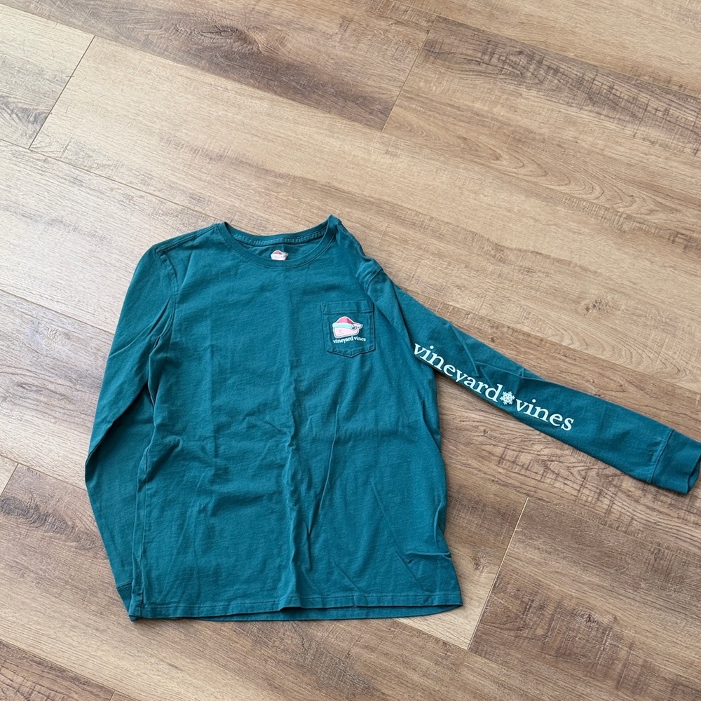 Vineyard Vines Teal Long Sleeve Tee